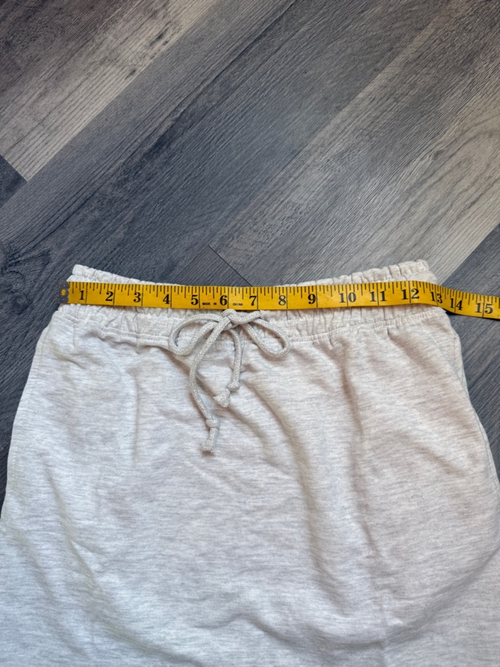 Missguided Drawstring Mini Skirt With Pockets Heathered Gray US 0 - Picture 7 of 8